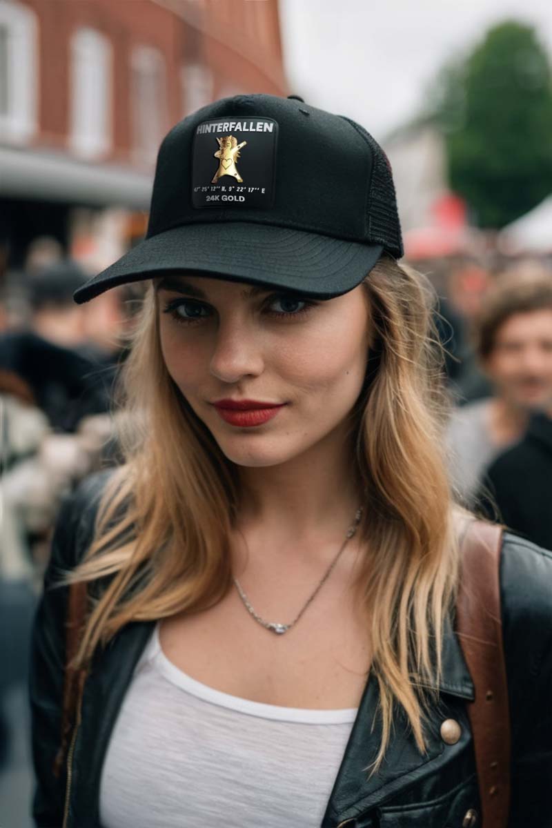 Unicorn - Hinterfallen Patch, Trucker Cap, curved