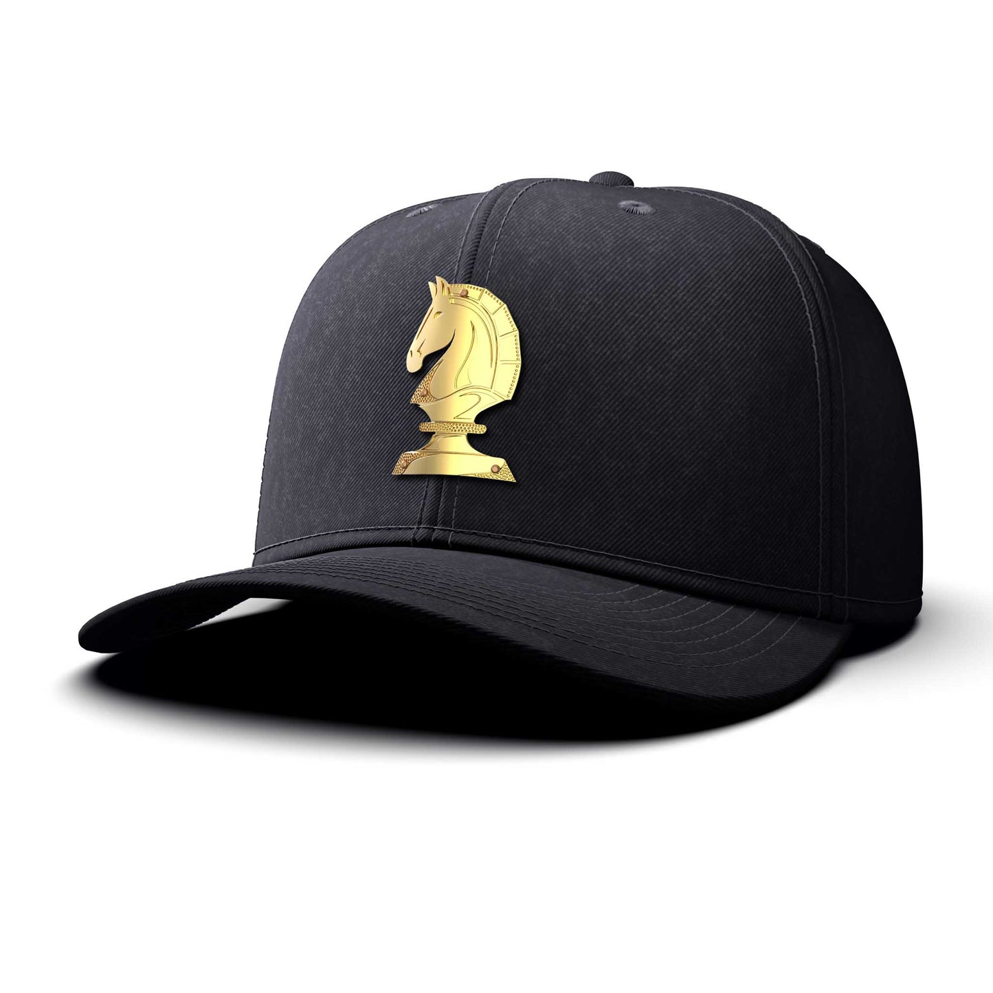 Chess Knight - Single Gold Charm BIG, curved