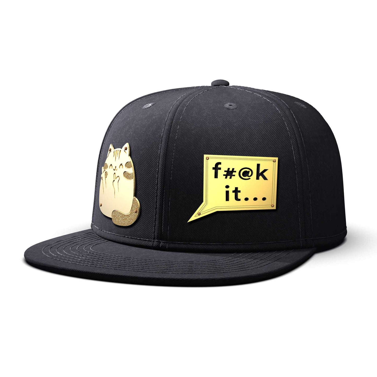 f#@k it - Double Gold Charm SUPER BIG