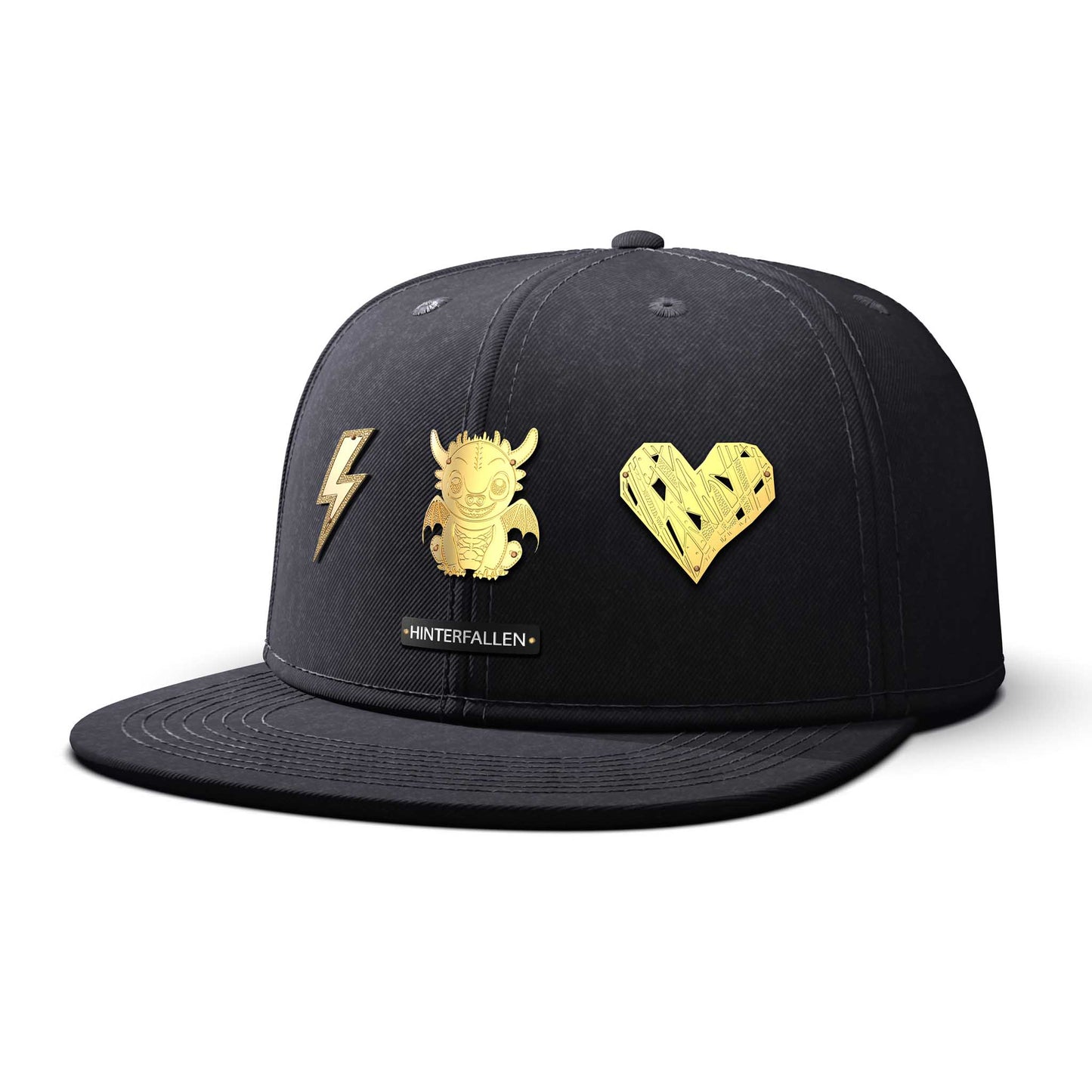 Troublemaker - Triple Gold Charm, flat