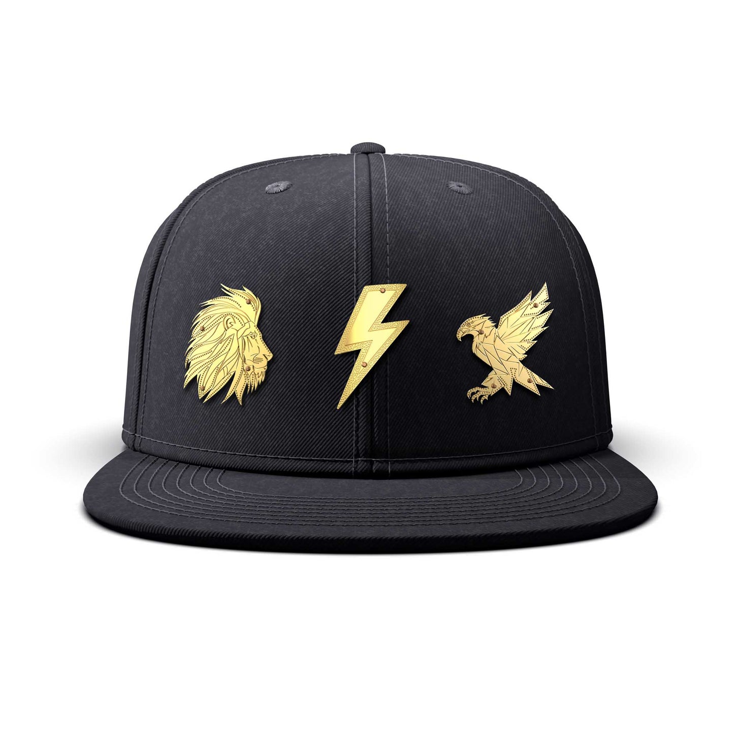 The Kings - Triple Gold Charm BIG, flat
