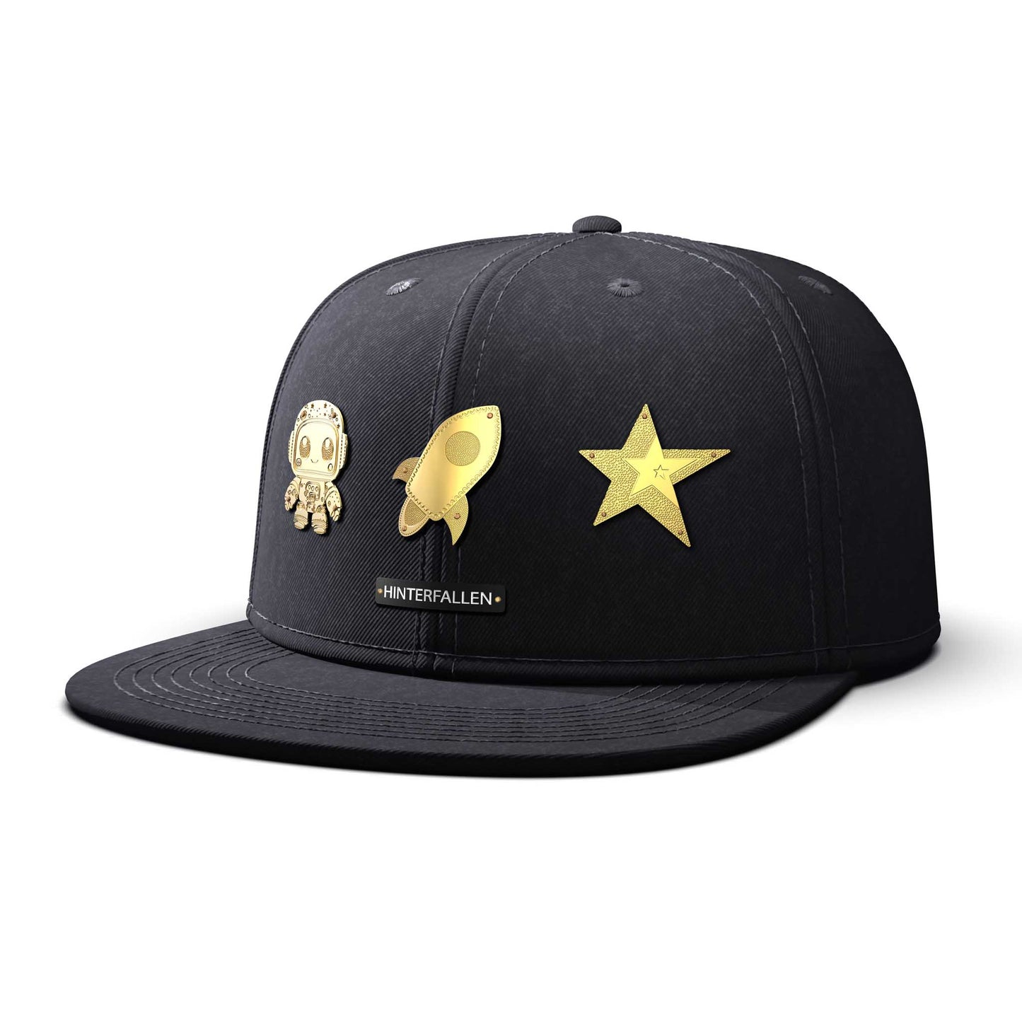 Chasing Stars - Triple Gold Charm, flat