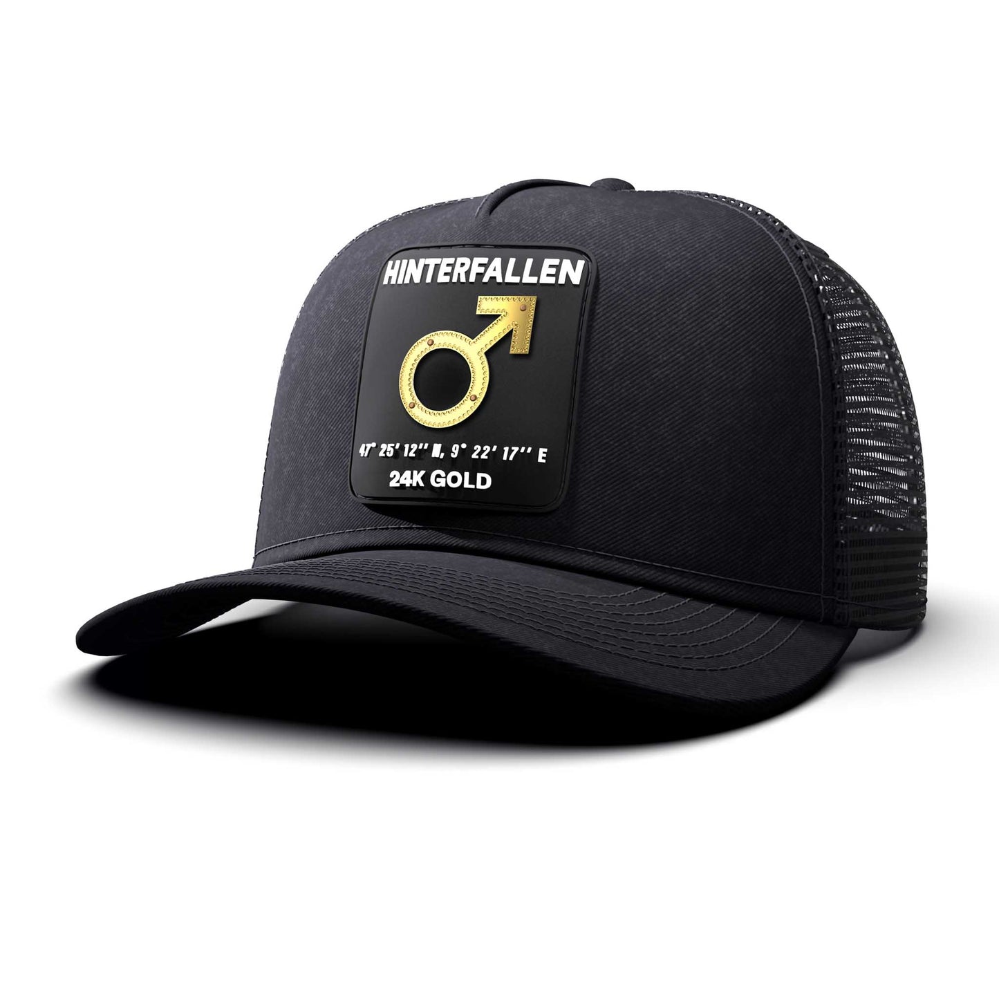 Male Sign - Hinterfallen Patch, Trucker Cap, curved