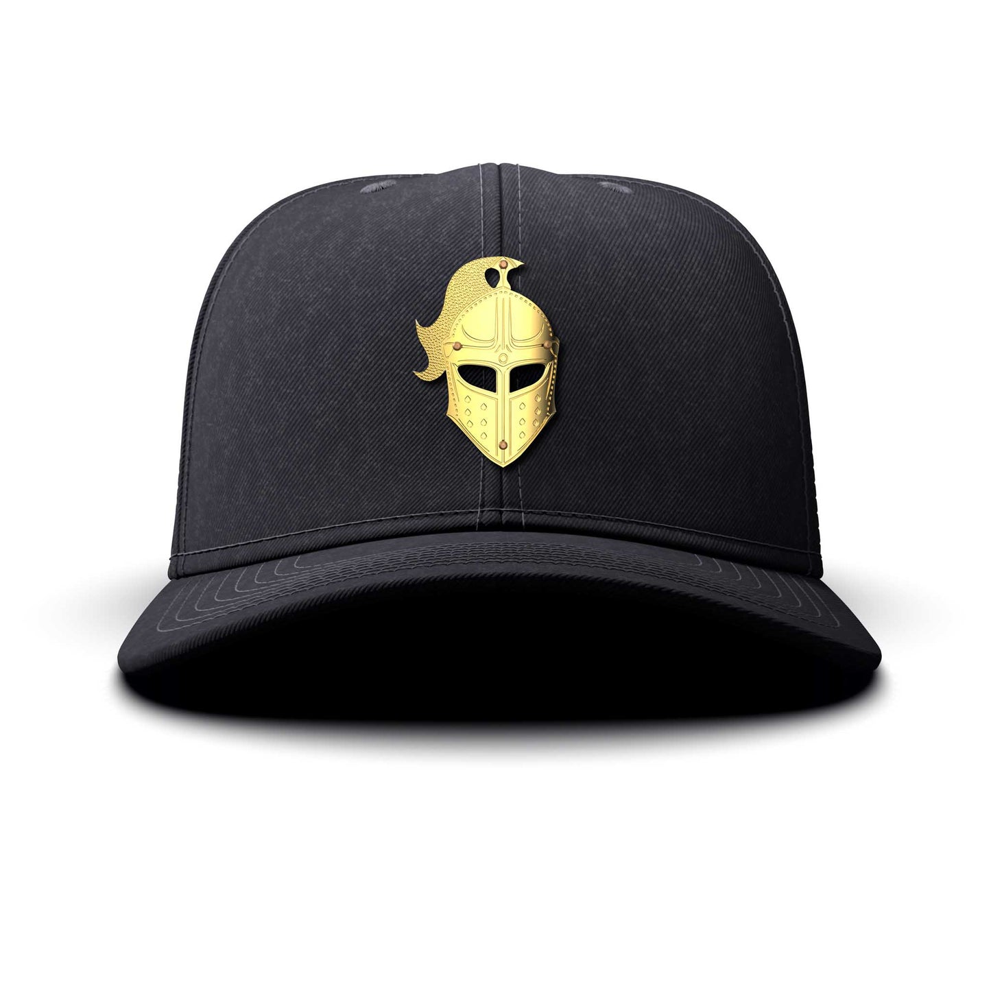 Knight Helmet - Single Gold Charm BIG, curved