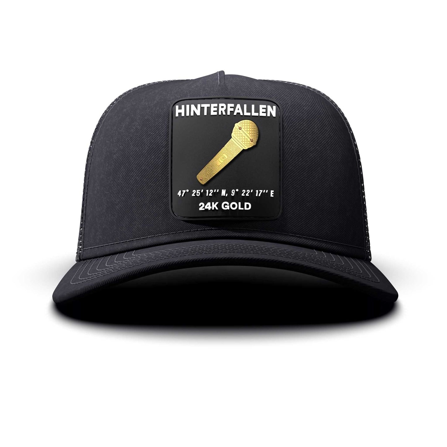 Microphone - Hinterfallen Patch, Trucker Cap, curved