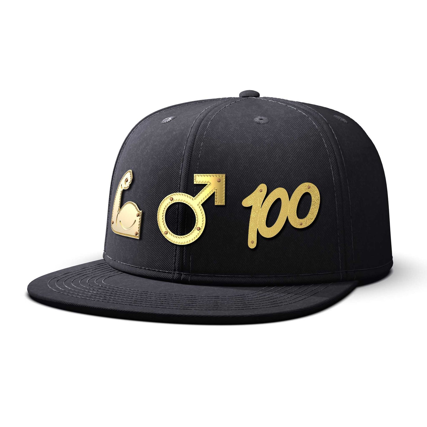 Man Time - Triple Gold Charm BIG, flat