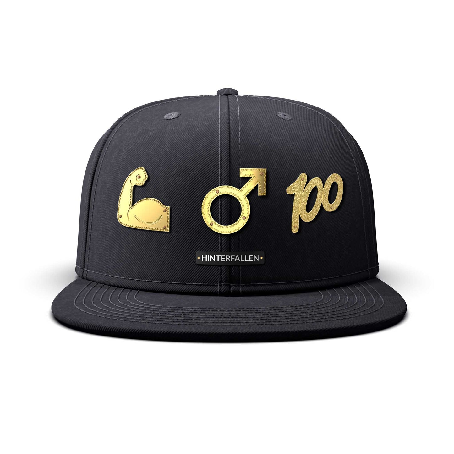 Man Time - Triple Gold Charm, flat
