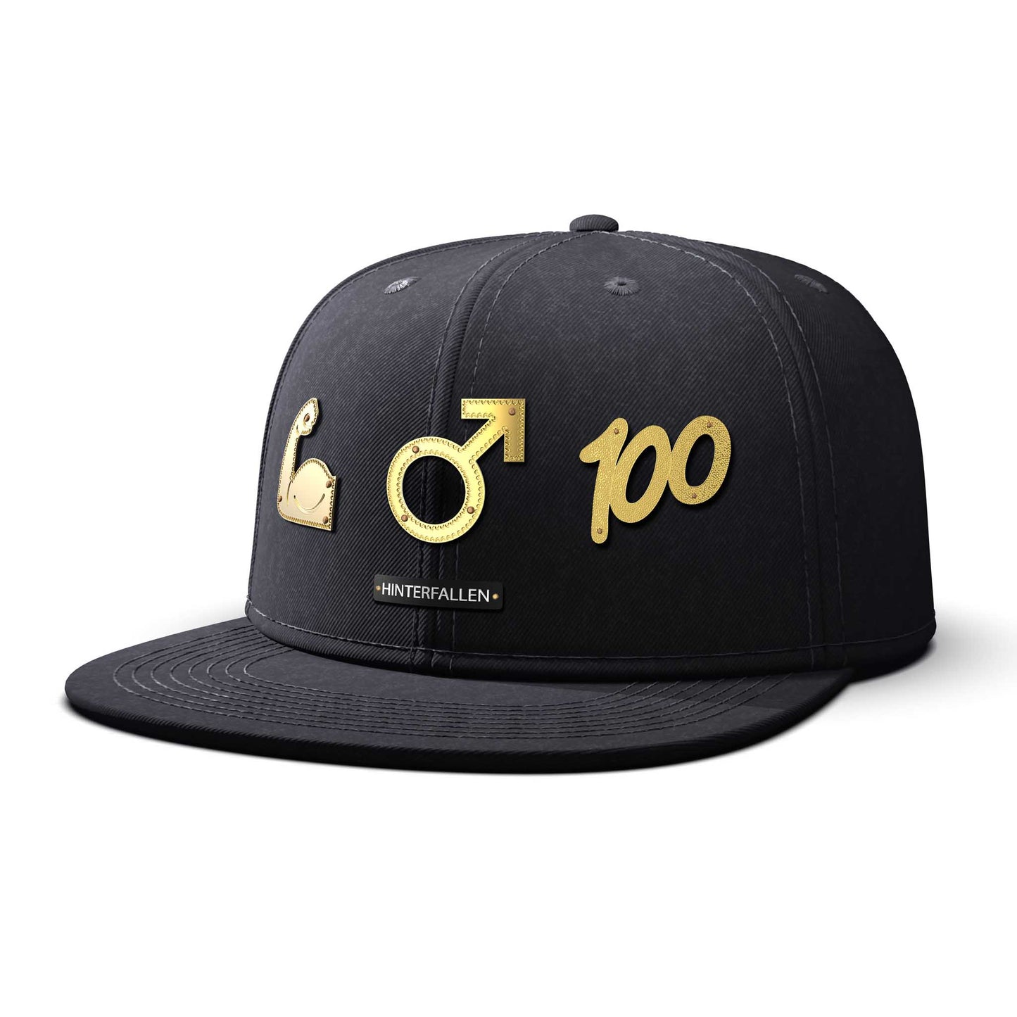 Man Time - Triple Gold Charm, flat
