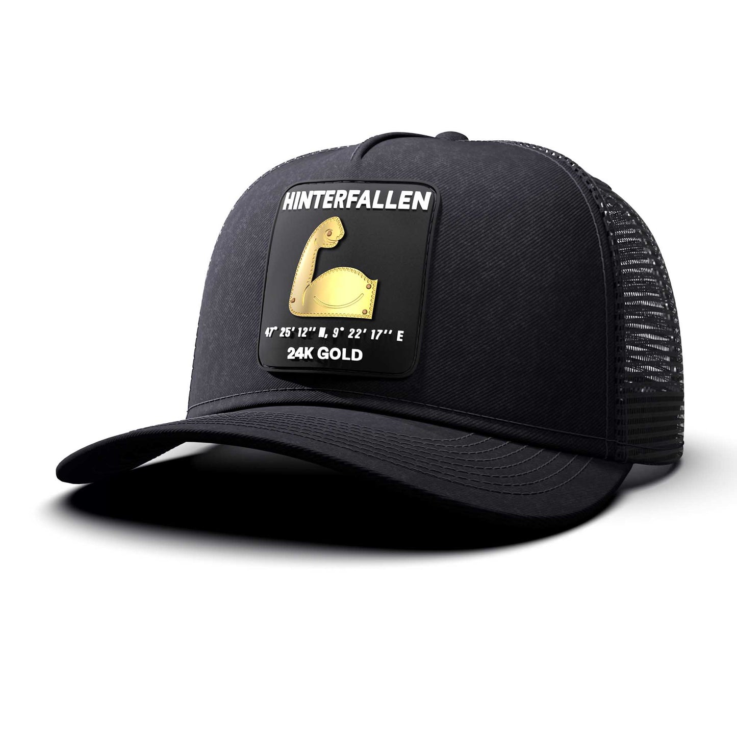 Muscle Arm - Hinterfallen Patch, Trucker Cap, curved