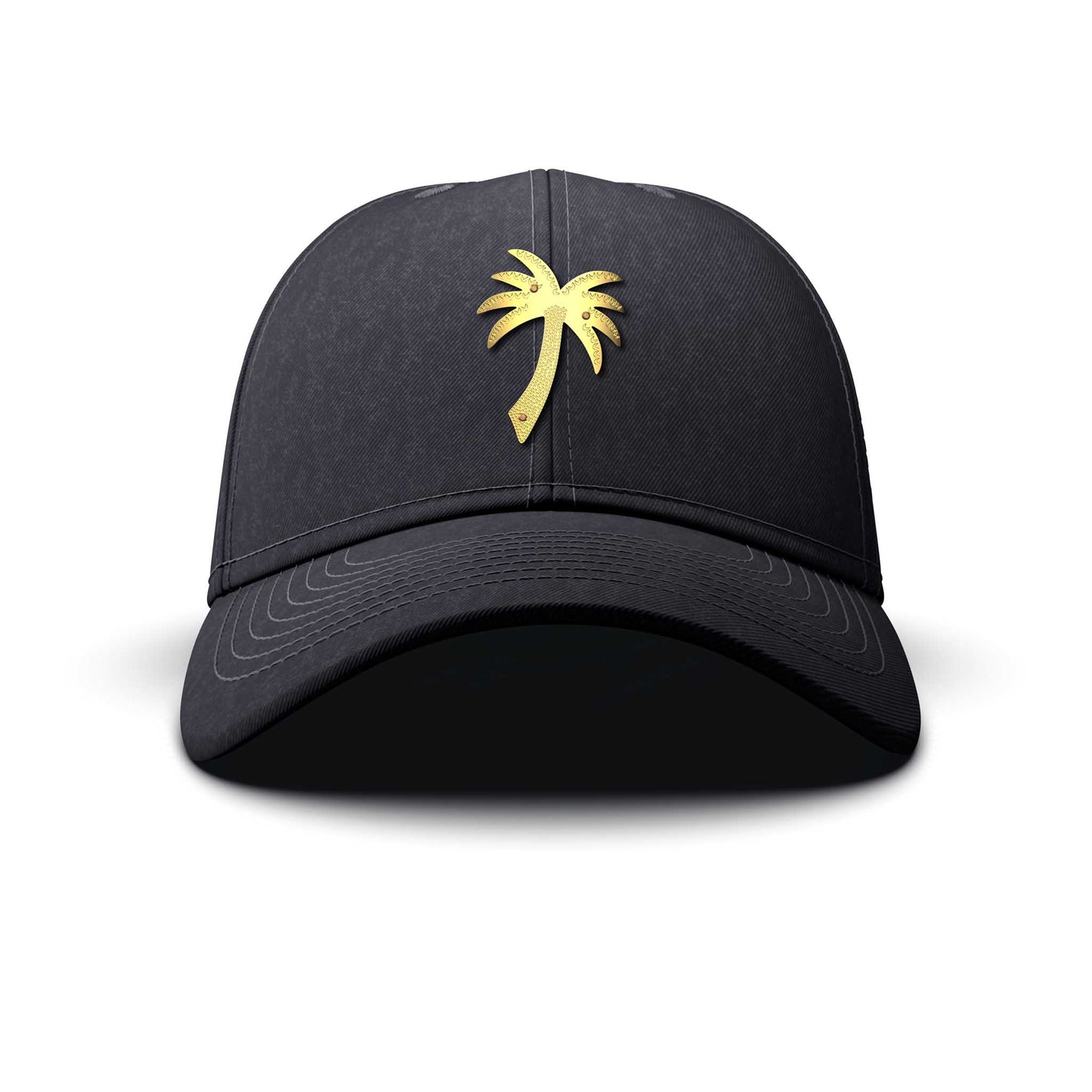 Palm - Women's, Single Gold Charm, curved
