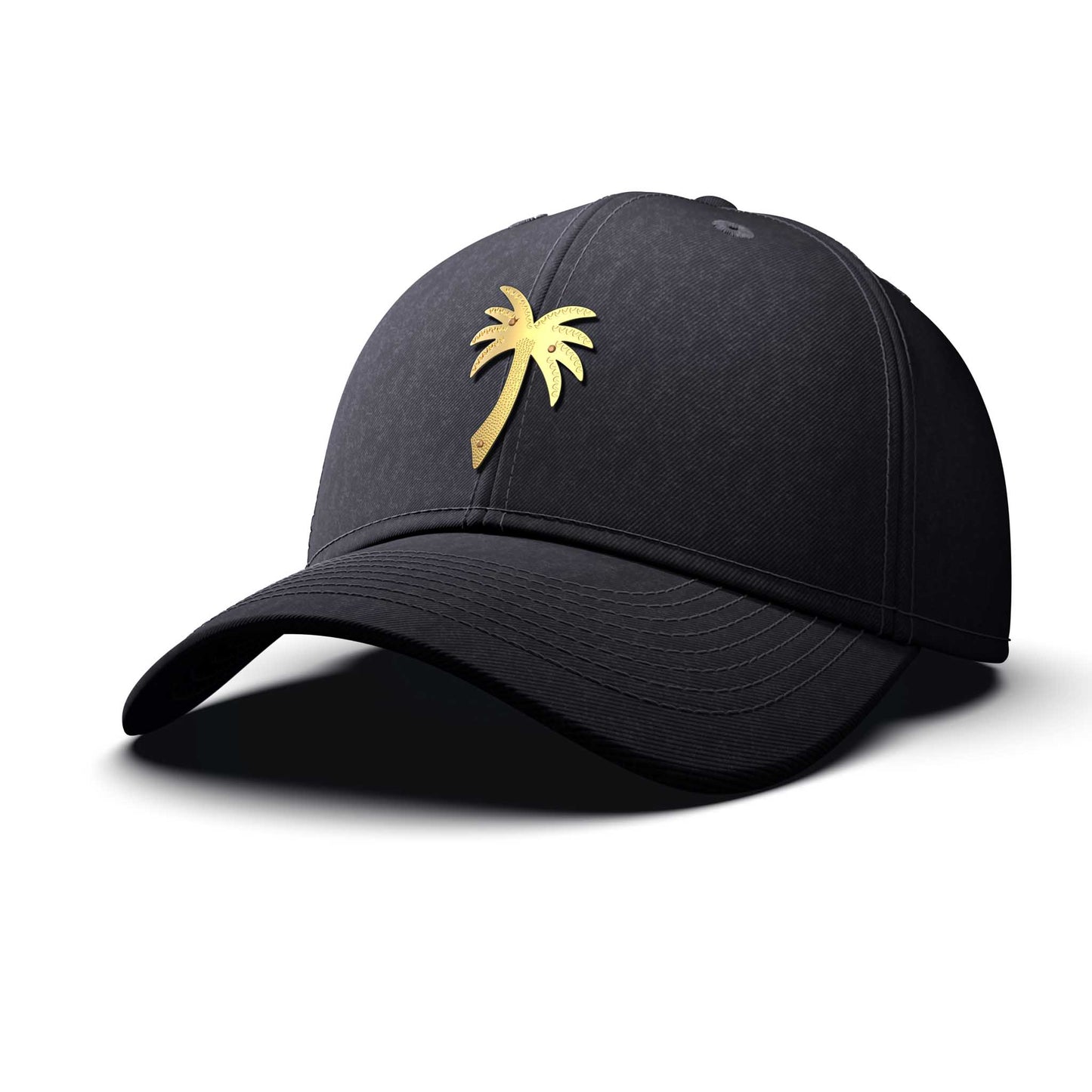 Palm - Women's, Single Gold Charm, curved