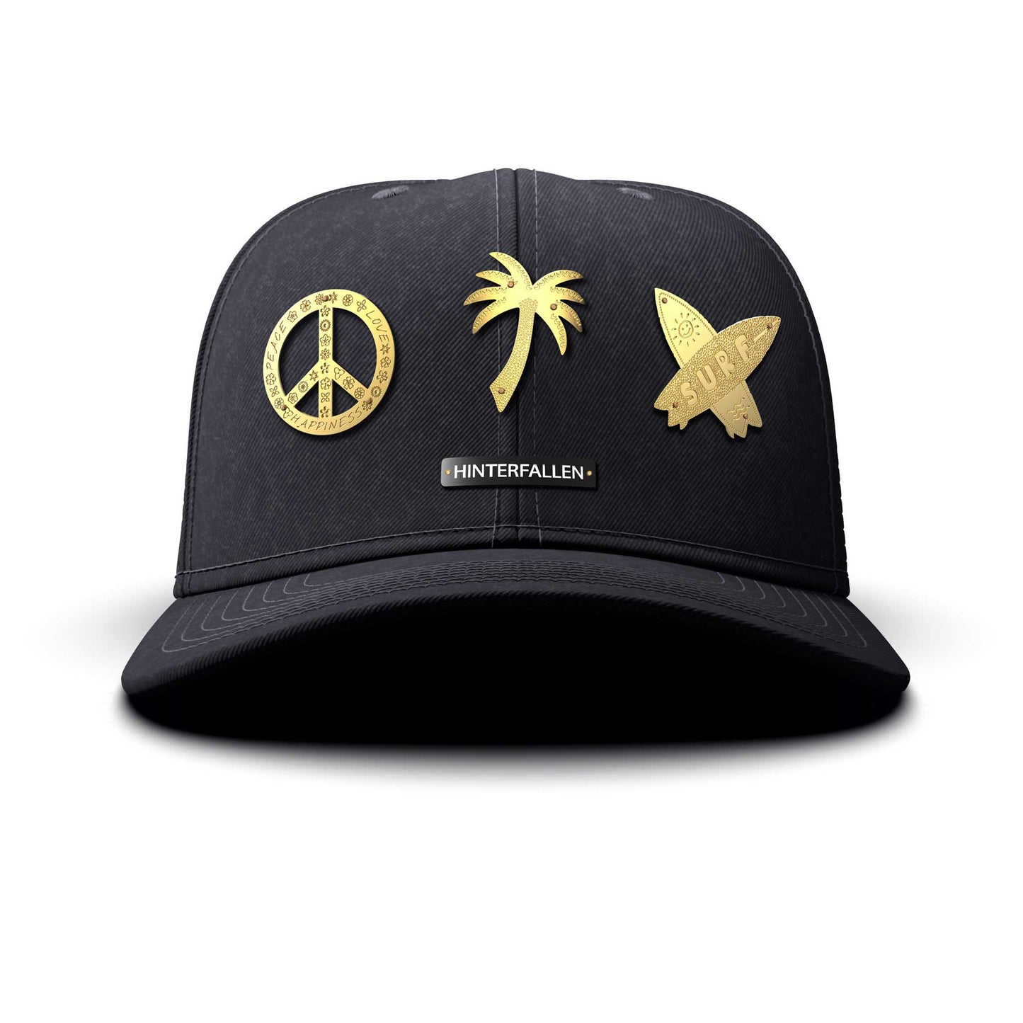 Surfers Paradise - Triple Gold Charm, curved