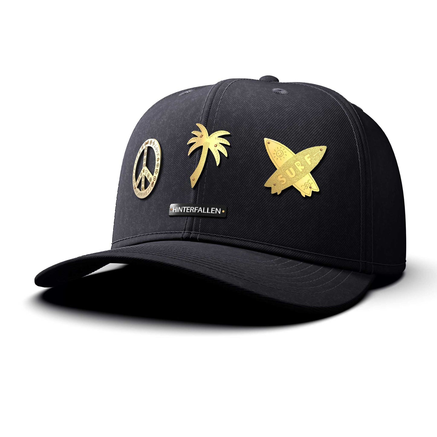Surfers Paradise - Triple Gold Charm, curved