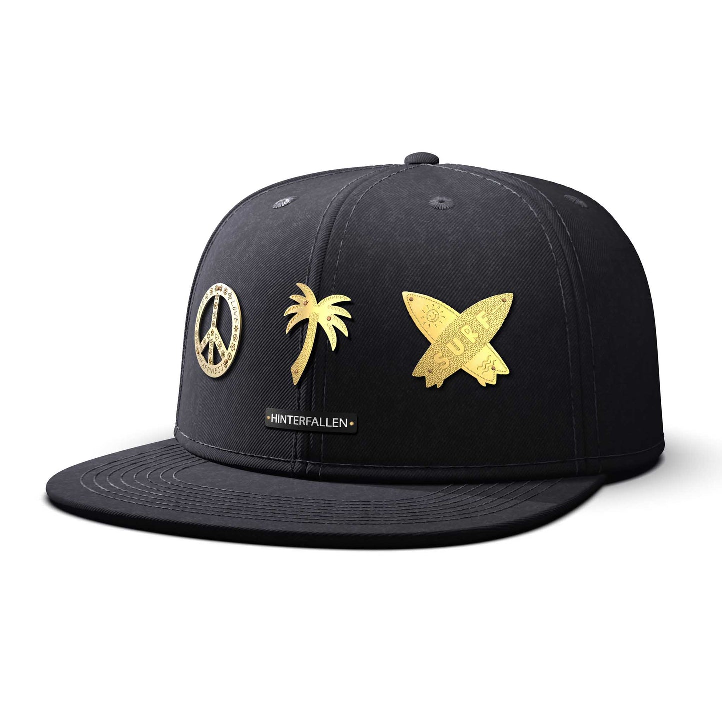 Surfers Paradise - Triple Gold Charm, flat