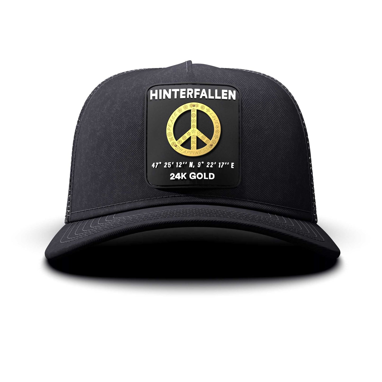 Peace Sign - Hinterfallen Patch, Trucker Cap, curved