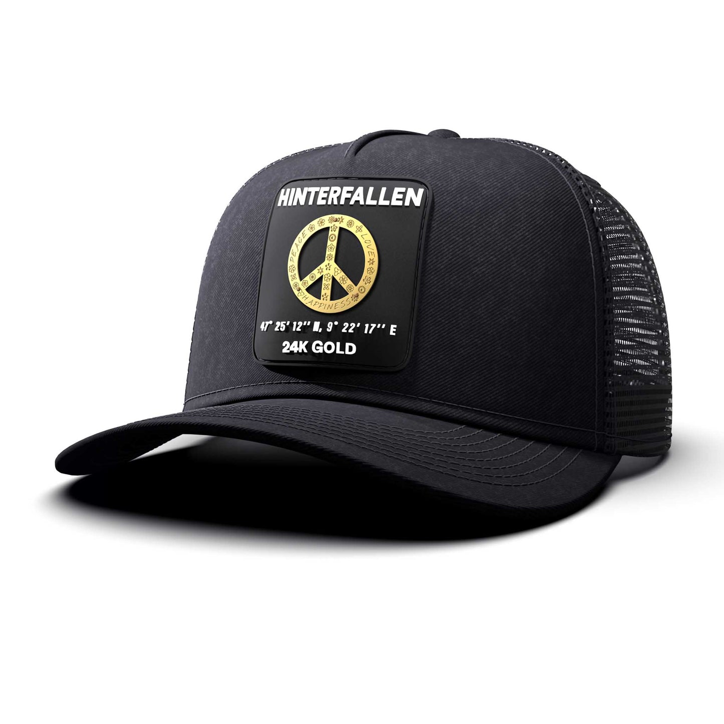 Peace Sign - Hinterfallen Patch, Trucker Cap, curved
