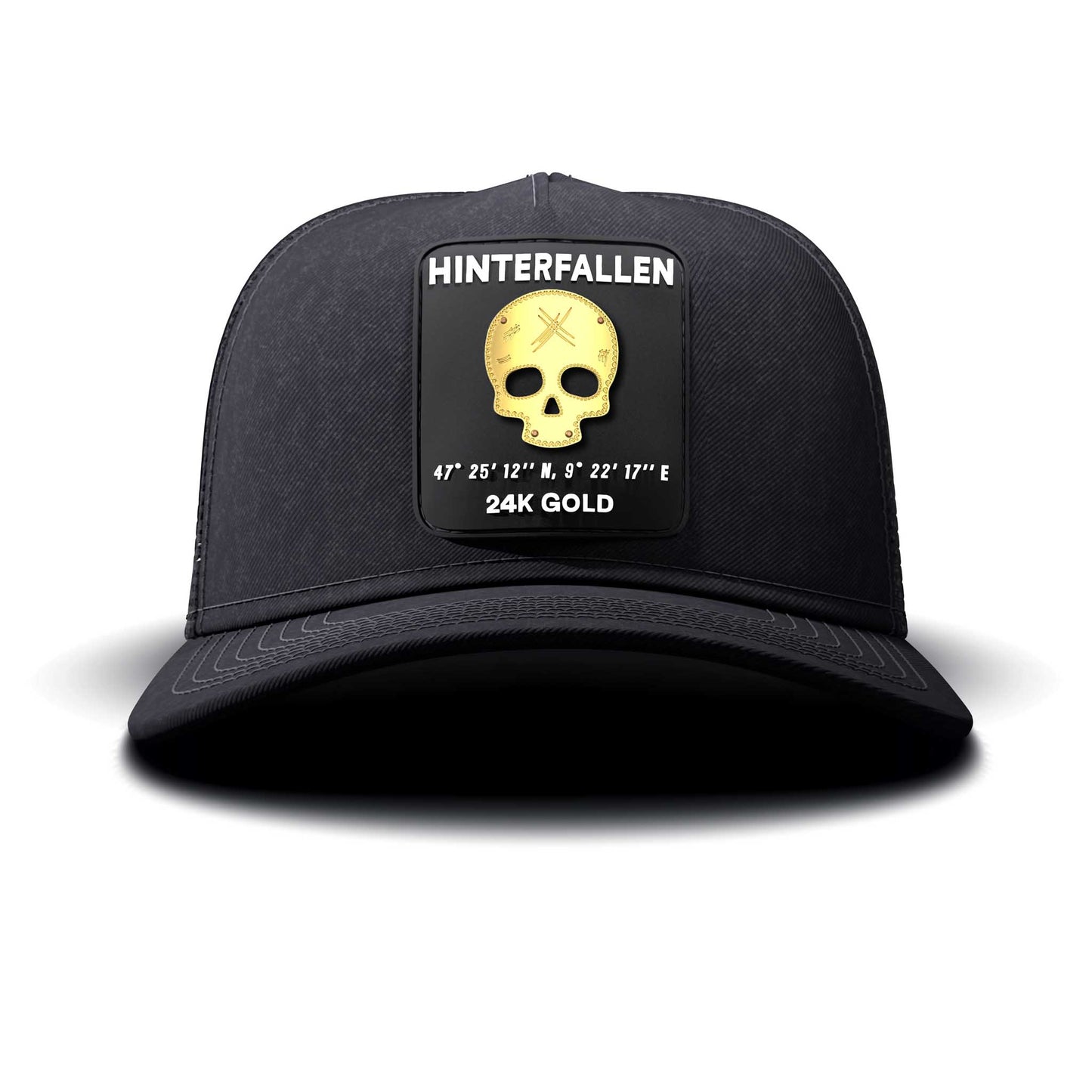 Skull - Hinterfallen Patch, Trucker Cap, curved