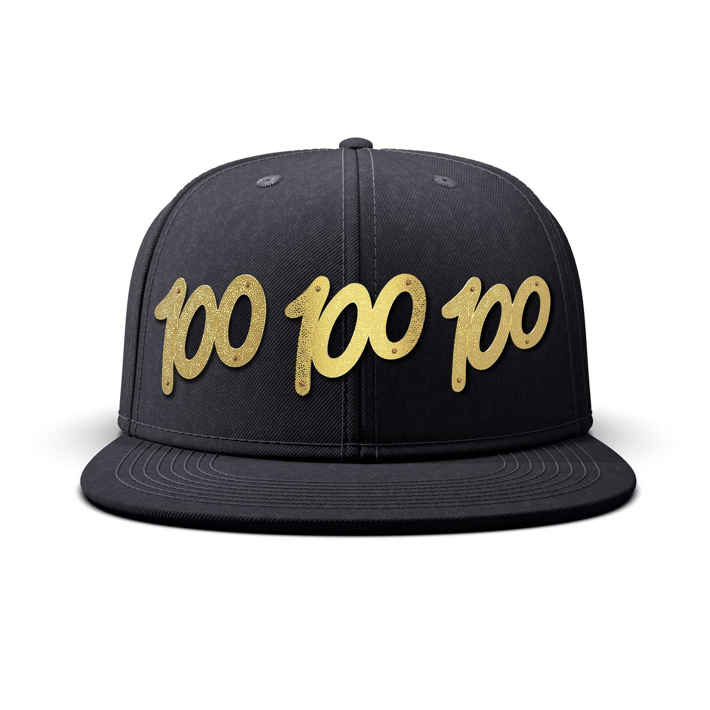 Triple 100 - Triple Gold Charm BIG, flat