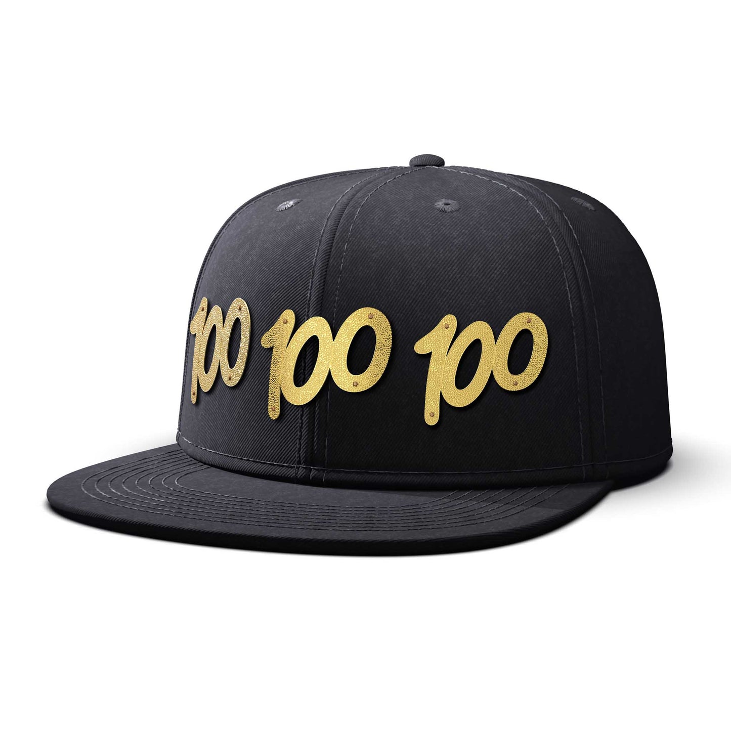 Triple 100 - Triple Gold Charm BIG, flat