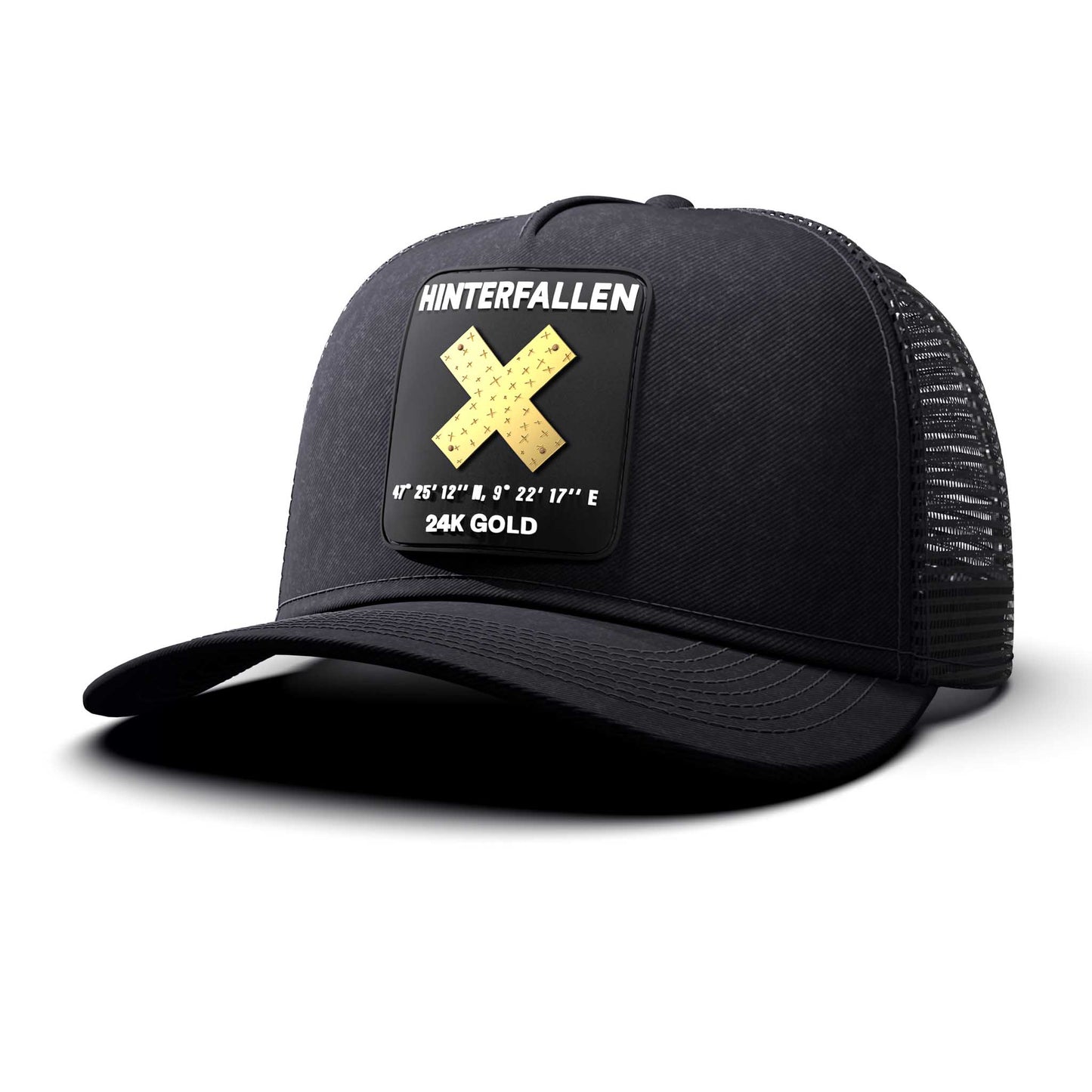 X - Hinterfallen Patch, Trucker Cap, curved
