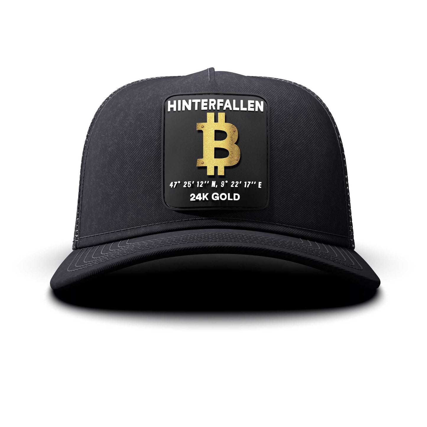 Bitcoin - Hinterfallen Patch, Trucker Cap, curved