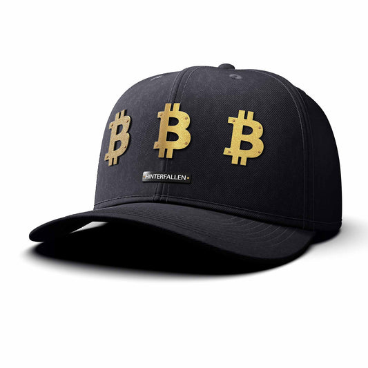Bitcoin, Triple Gold - Triple Gold Charm, curved