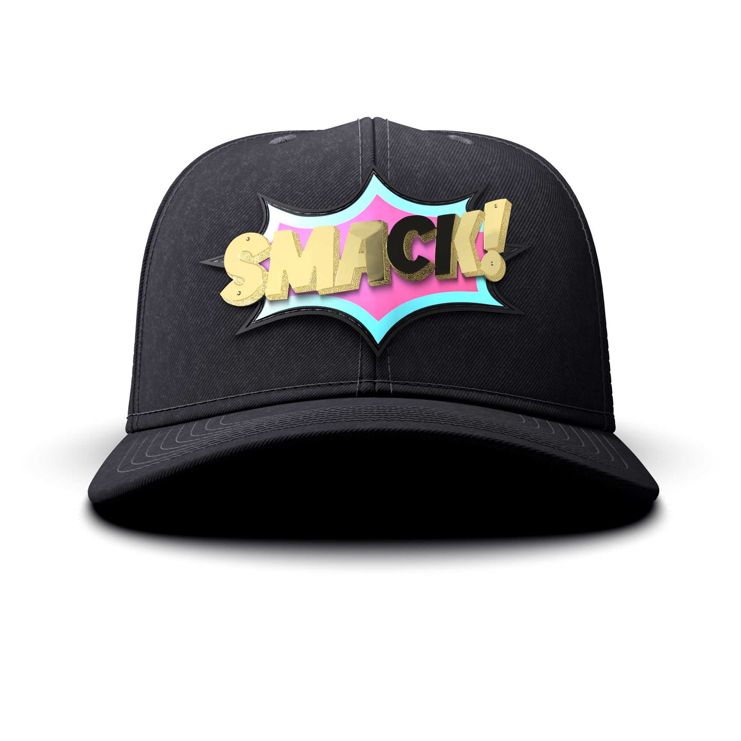SMACK! - Gold Letters & Patch, curved