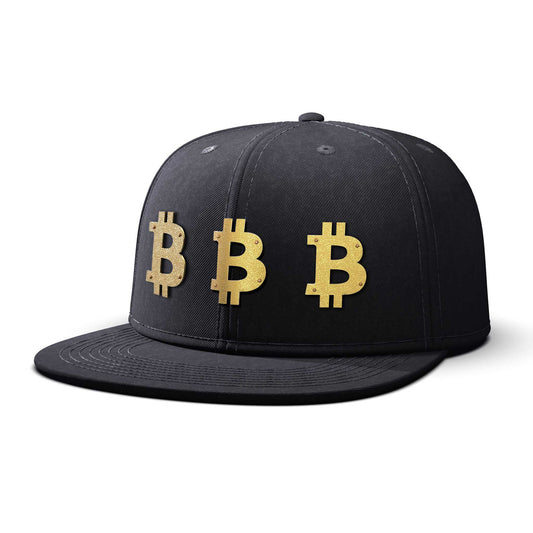Bitcoin, 21st Century Gold - Triple Gold Charm BIG