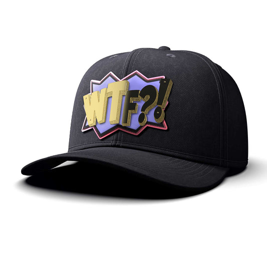 WTF! - Gold Letters & Patch, curved